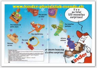 120 Nouvelles surprises-Kinder Surprise collection 97-98  30-31.