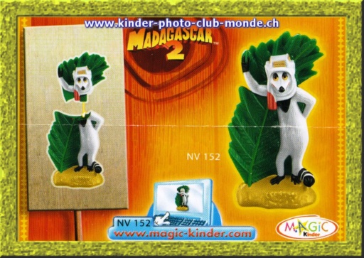 BPZ - Kinder - Madagascar 2 - NV 152 - le Maki K�nig Julien .