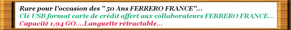 nutella-duplo-Kinder-tic tac- Ferrero Cl� USB 50 ans
